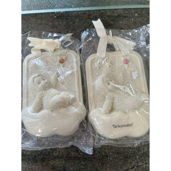 Department 56 Other - Department 56 , 2 Snow baby Ornaments  New , With Hangers, Can Personalize
